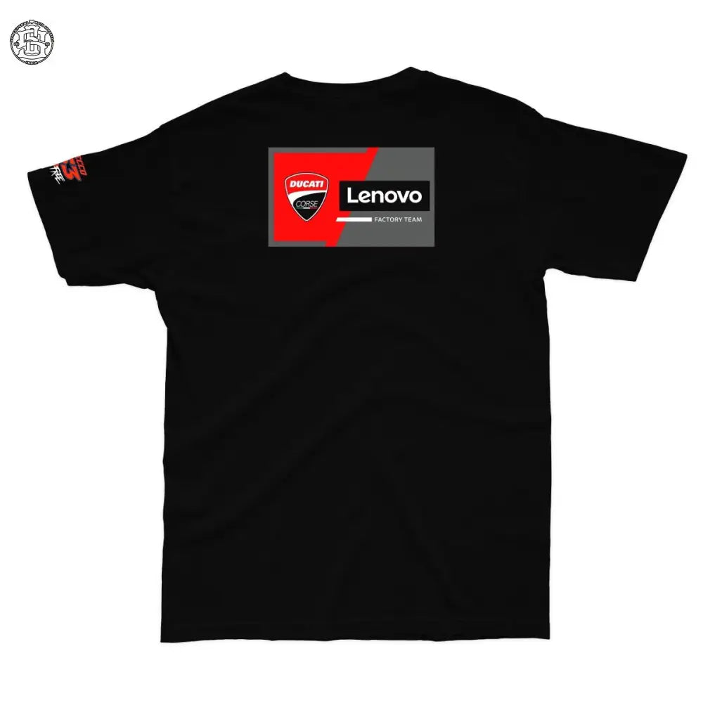 Ducati racing 63 Francesco Bagnaia Printed cotton tshirt - Street Soul Clothing