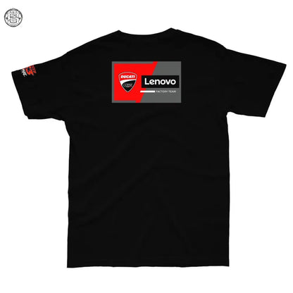 Ducati racing 63 Francesco Bagnaia Printed cotton tshirt - Street Soul Clothing