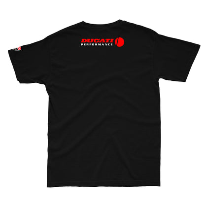 Ducati Typographic Logo Printed T-shirt - Street Soul Clothing