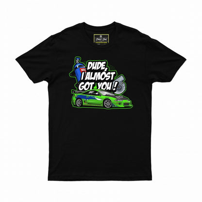Dude i almost Got you!! Paul walker Eclipse Fast and furious T-shirt - Street Soul Clothing