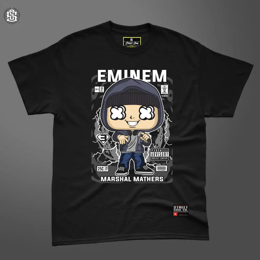 Eminem comic black T-shirt - T- Shirt