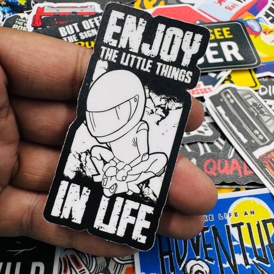 Enjoy the little things in life sticker - Street Soul Clothing