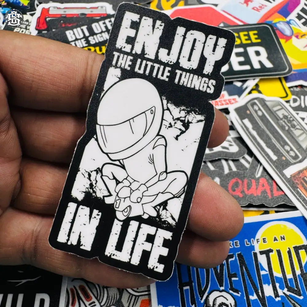 Enjoy the little things in life sticker - Street Soul Clothing