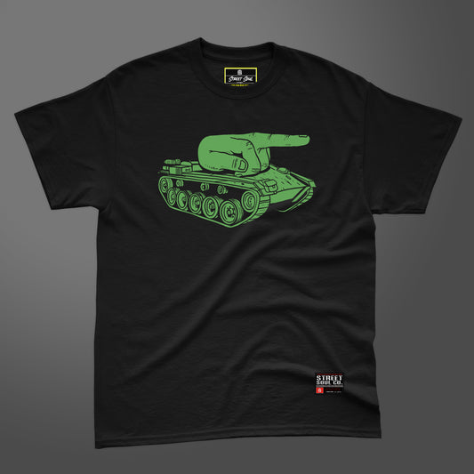 Fire in the hole black printed T-shirt