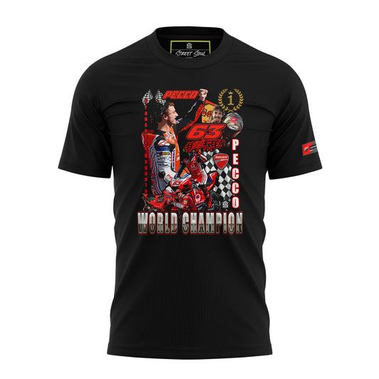 Francesco Bagnaia 63 Printed cotton tshirt