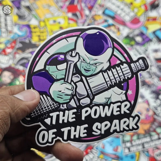 Frieza power of the spark car slap sticker - Street Soul Clothing
