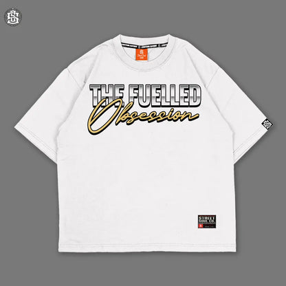 Fuelled Obsession White Oversized T-shirt