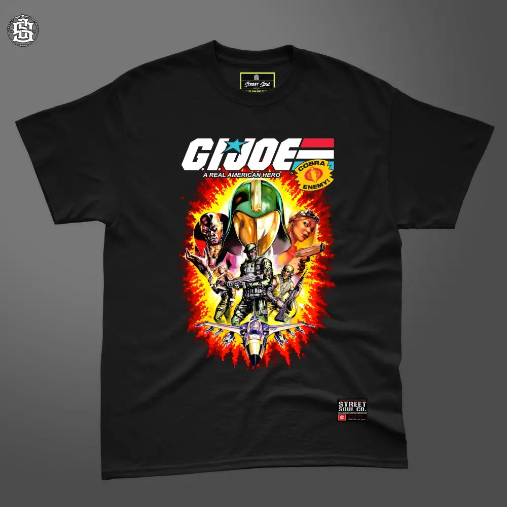G.i. joe black printed T-shirt - T- Shirt