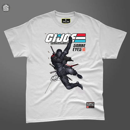 G.i. joe snake eyes white printed T-shirt - T- Shirt