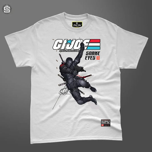 G.i. joe snake eyes white printed T-shirt - T- Shirt