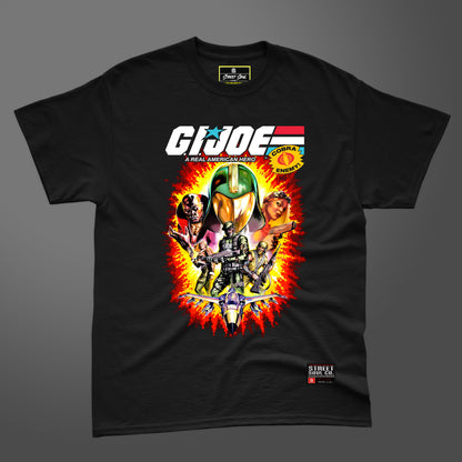 G.i. joe black printed T-shirt
