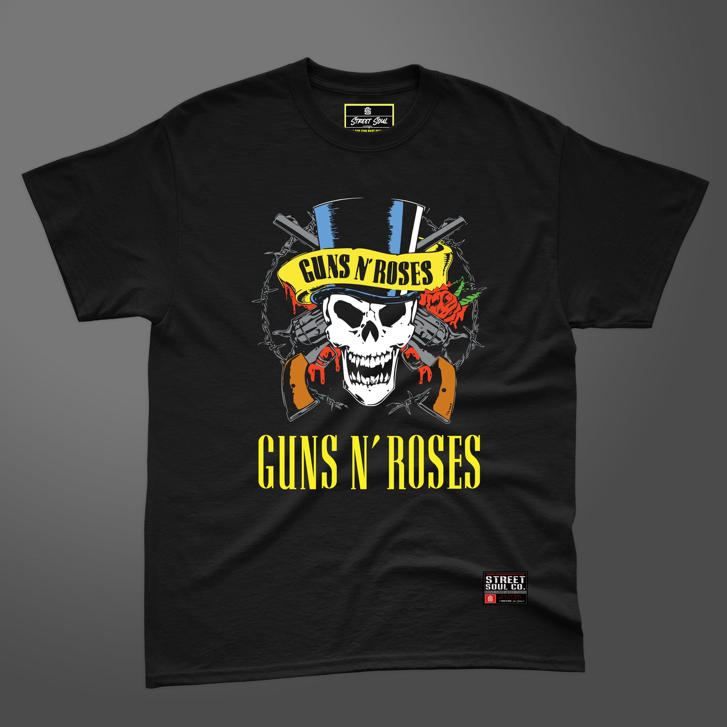 Guns n roses printed black T-shirt