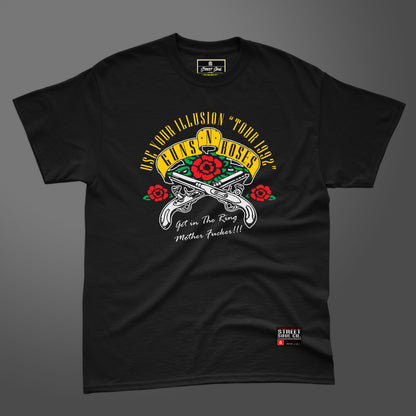Use your illusion guns n roses printed black T-shirt