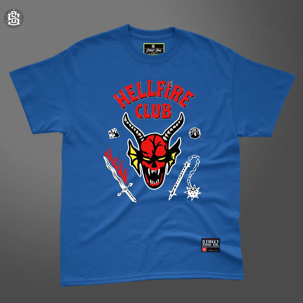 Hellfire club printed Royal blue T-shirt - T- Shirt