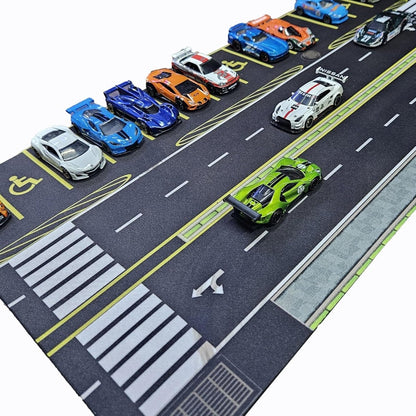 Highway and Parking lot Diorama for 1/64 Scale Cars (Hotwheels,Minigt, etc.) 22X11 INCHES **Cars not Included - Street Soul Clothing