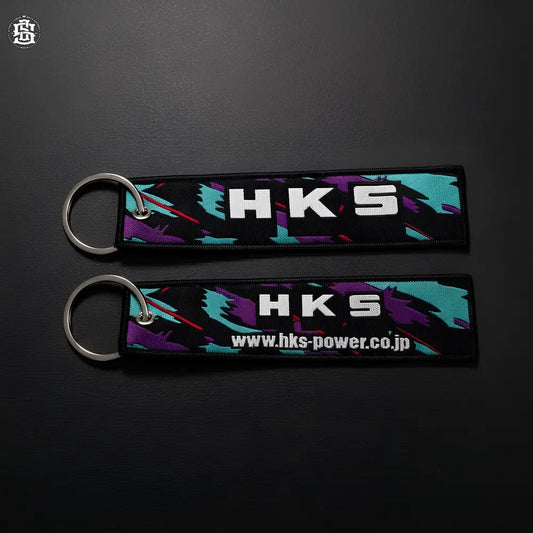 HKS JDM woven keychain - keychain