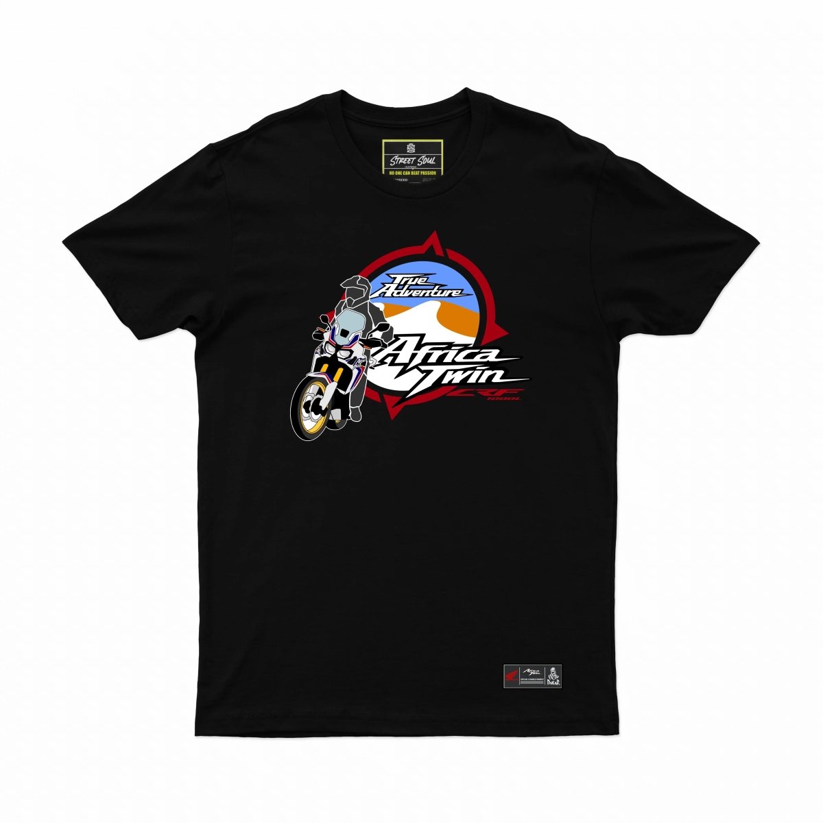 Honda Africa Twin Printed cotton T-shirt - Street Soul Clothing