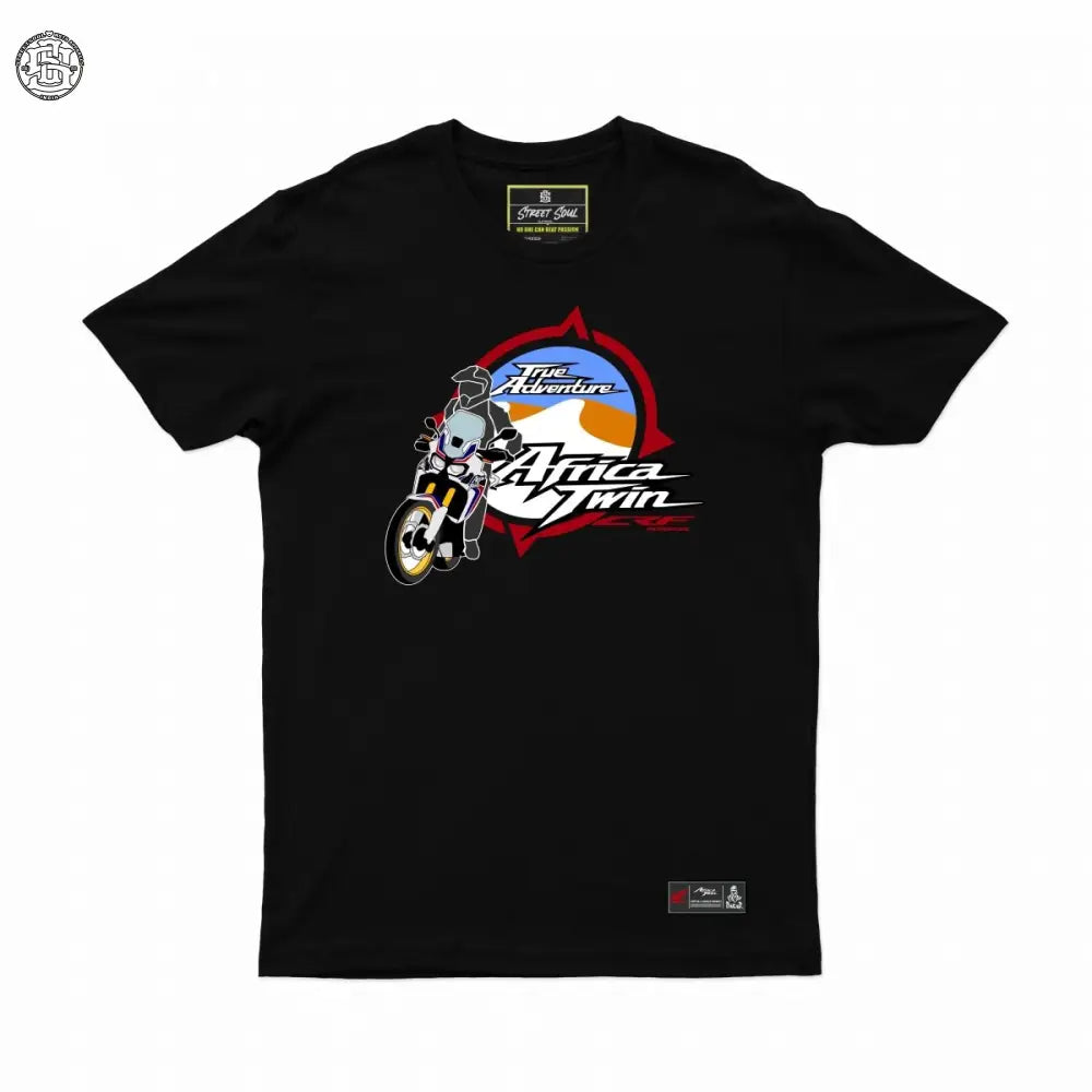 Honda Africa Twin Printed cotton T-shirt - Street Soul Clothing