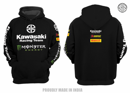 Kawasaki Racing printed Hoodie