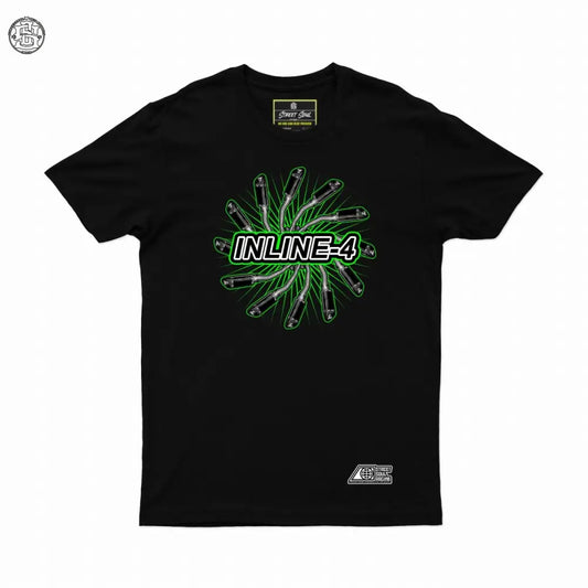 Inline - 4 Printed Biker cotton t-shirt - Street Soul Clothing