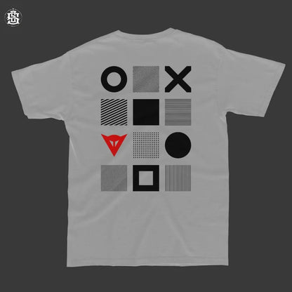 Inspired by human Melange Grey racing T-shirt - Street Soul Clothing