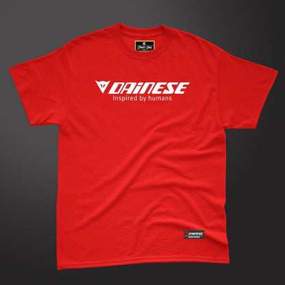 Inspired by human Red racing T-shirt - Street Soul Clothing