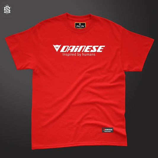 Inspired by human Red racing T-shirt - Street Soul Clothing