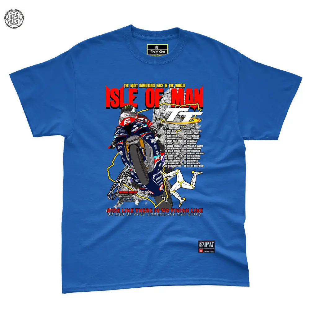 Isle of man TT biker graphic T-shirt - T- Shirt