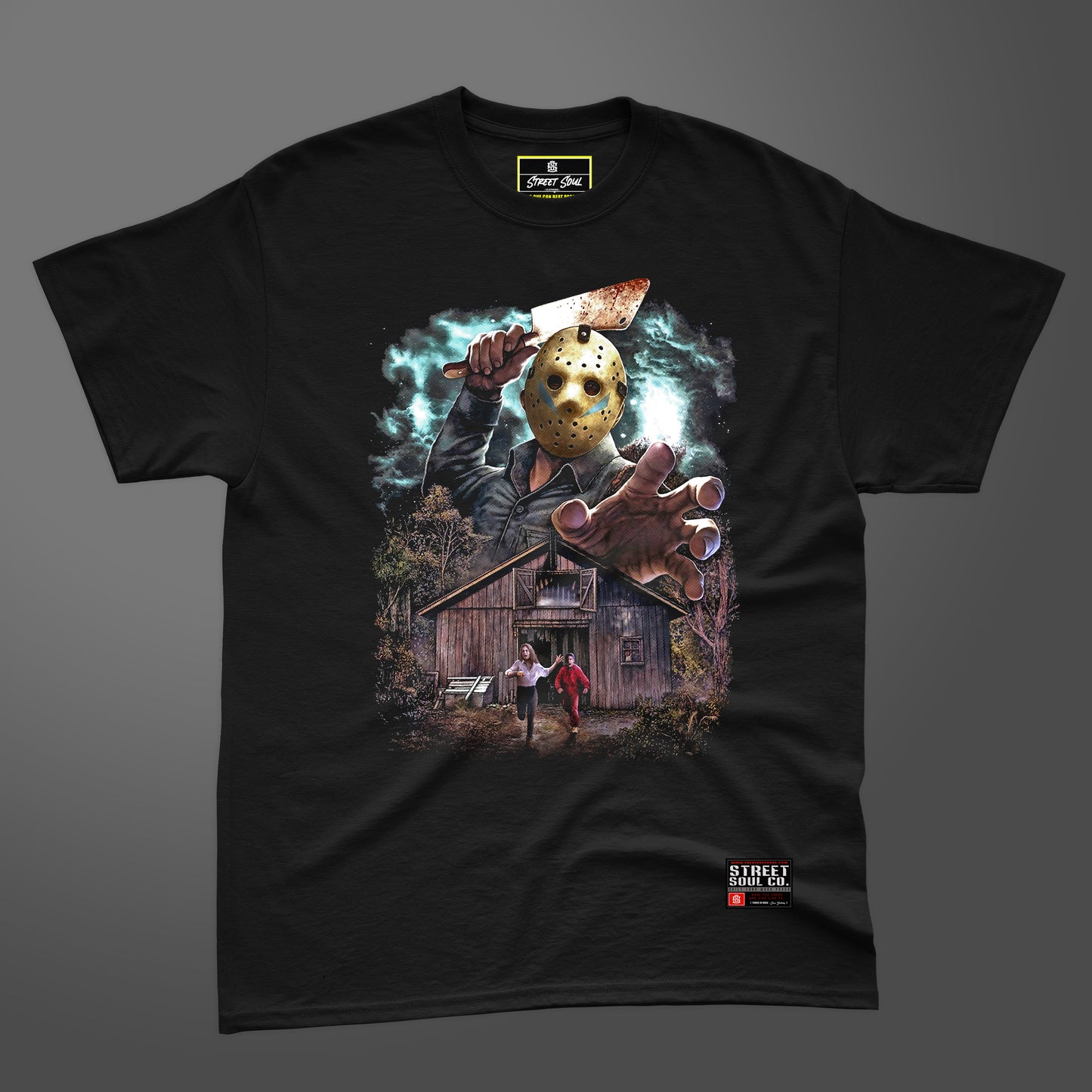 Jason printed Black T-shirt