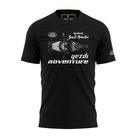 Yezdi Adventure Printed cotton t-shirt