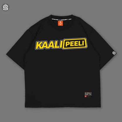 Kaali Peeli Black Oversized T-shirt
