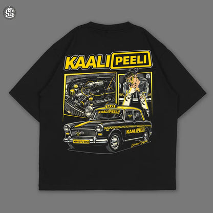 Kaali Peeli Black Oversized T-shirt