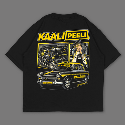 Kaali Peeli Black Oversized T-shirt