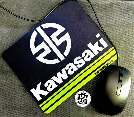 Kawasaki Logo Mouse Pad 22cmX18cm - Street Soul Clothing