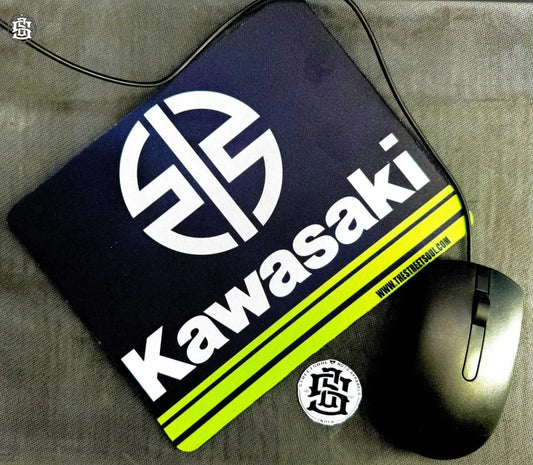 Kawasaki Logo Mouse Pad 22cmX18cm - Street Soul Clothing