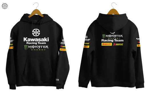 Kawasaki Racing printed Hoodie - Hoodies
