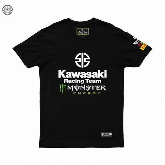 Kawasaki Racing team Printed cotton t-shirt - Street Soul Clothing