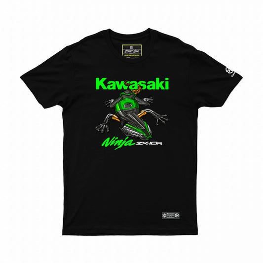 Kawasaki Ninja zx10r Printed cotton tshirt - Street Soul Clothing
