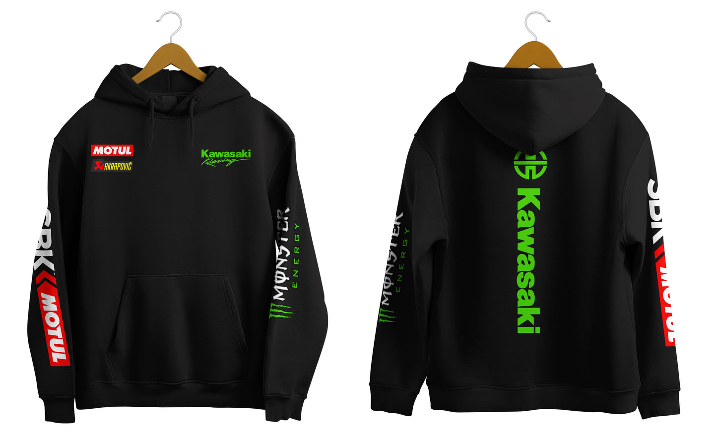 Kawasaki wsbk Racing printed Hoodie