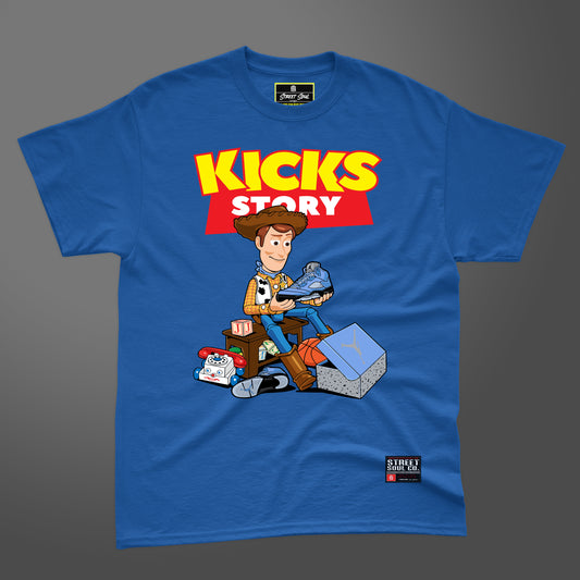 Kicks story sneakerhead Navy blue T-shirt