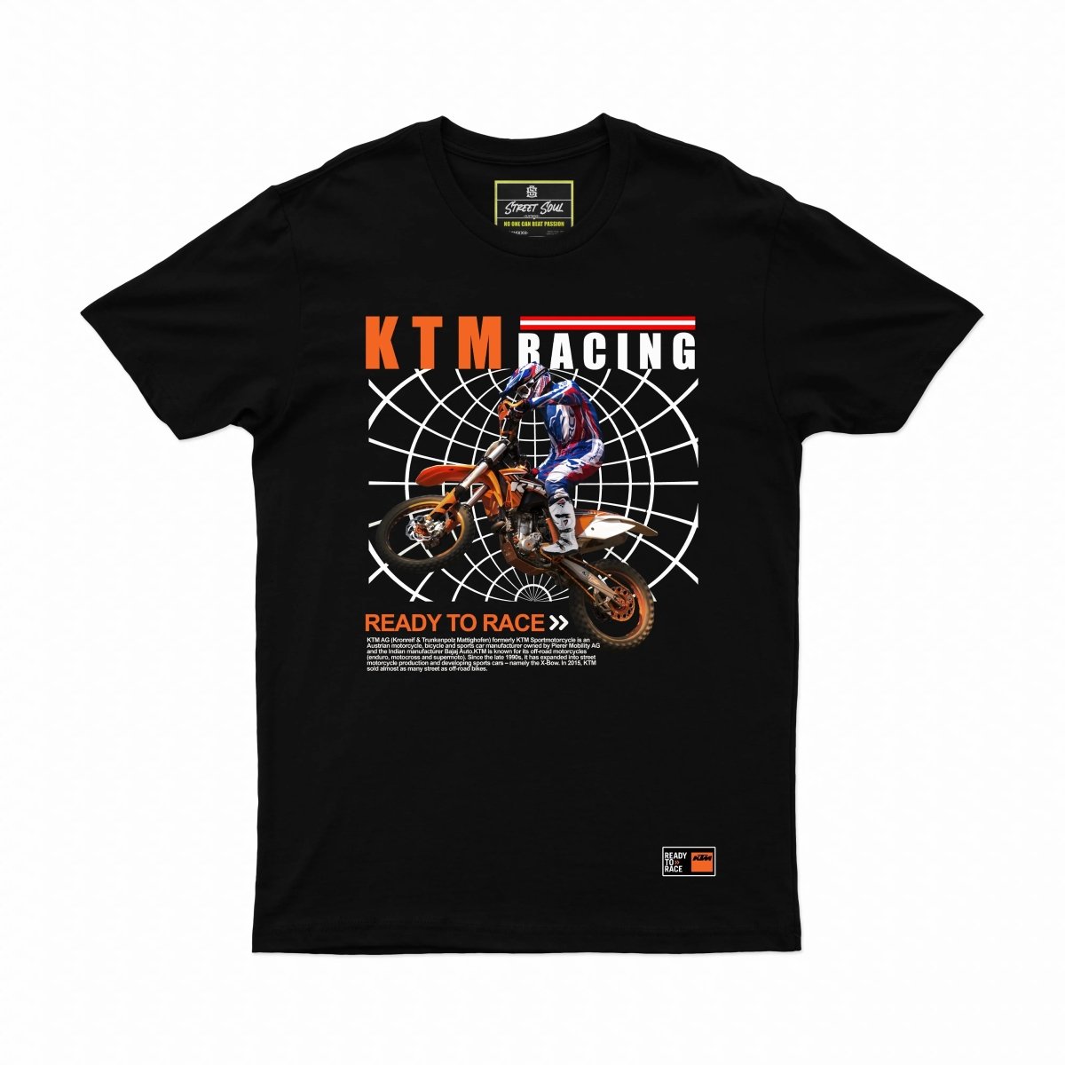 KTM Racing Livery Printed cotton T-shirt - Street Soul Clothing