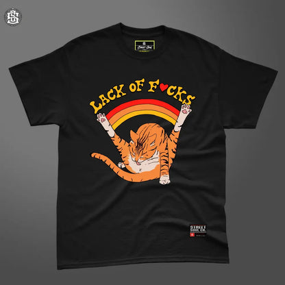 Lack of F**ks black T-shirt - T- Shirt