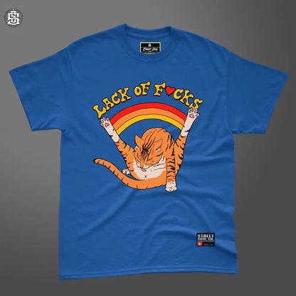 Lack of F**ks Royal blue T-shirt - T- Shirt