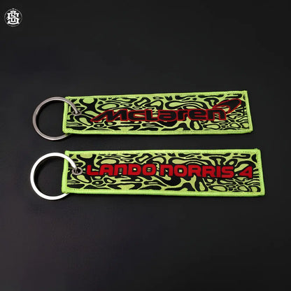 Lando mclaren woven keychain - keychain