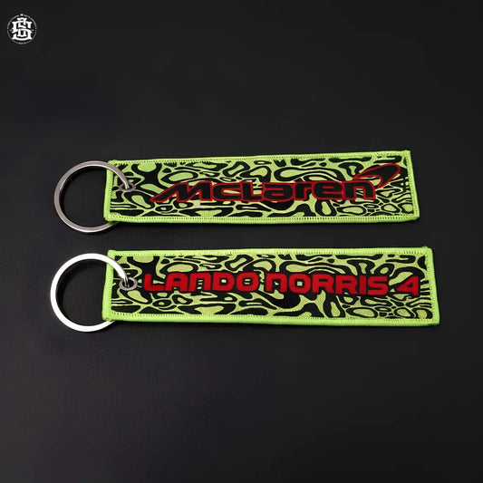Lando mclaren woven keychain - keychain