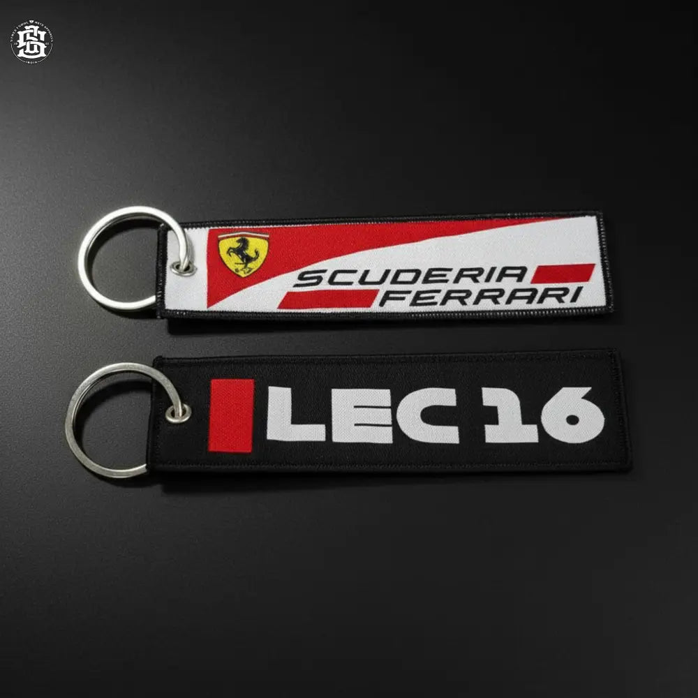 Leclerc16 woven keychain - keychain
