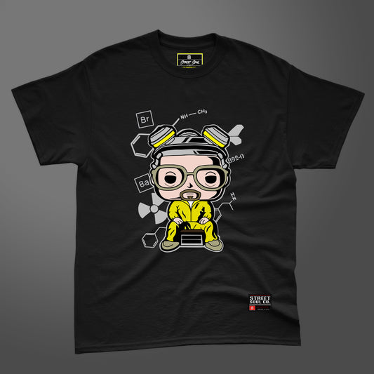 Lets cook black printed T-shirt