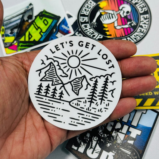 Lets get lost sticker - Street Soul Clothing
