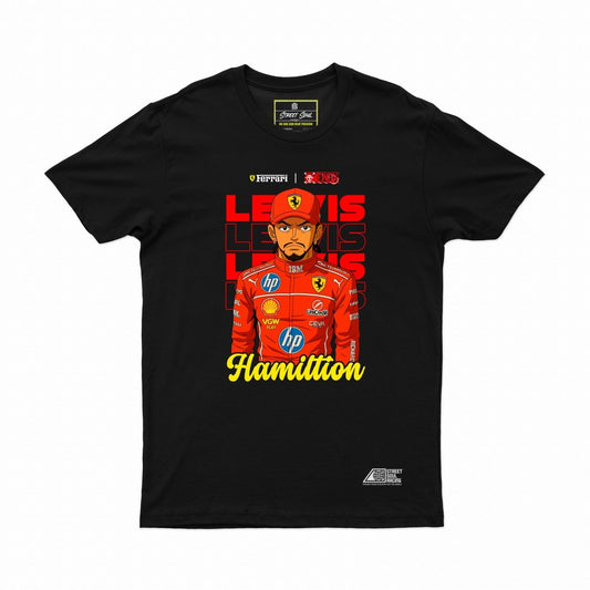 Lewis hamilton anime styled Formula one T-shirt - Street Soul Clothing
