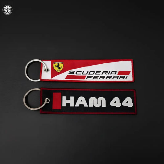 Lewis hamilton woven keychain - keychain